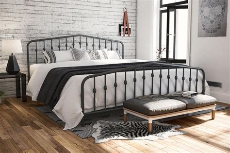 country house look metal beds|rustic metal farmhouse beds.